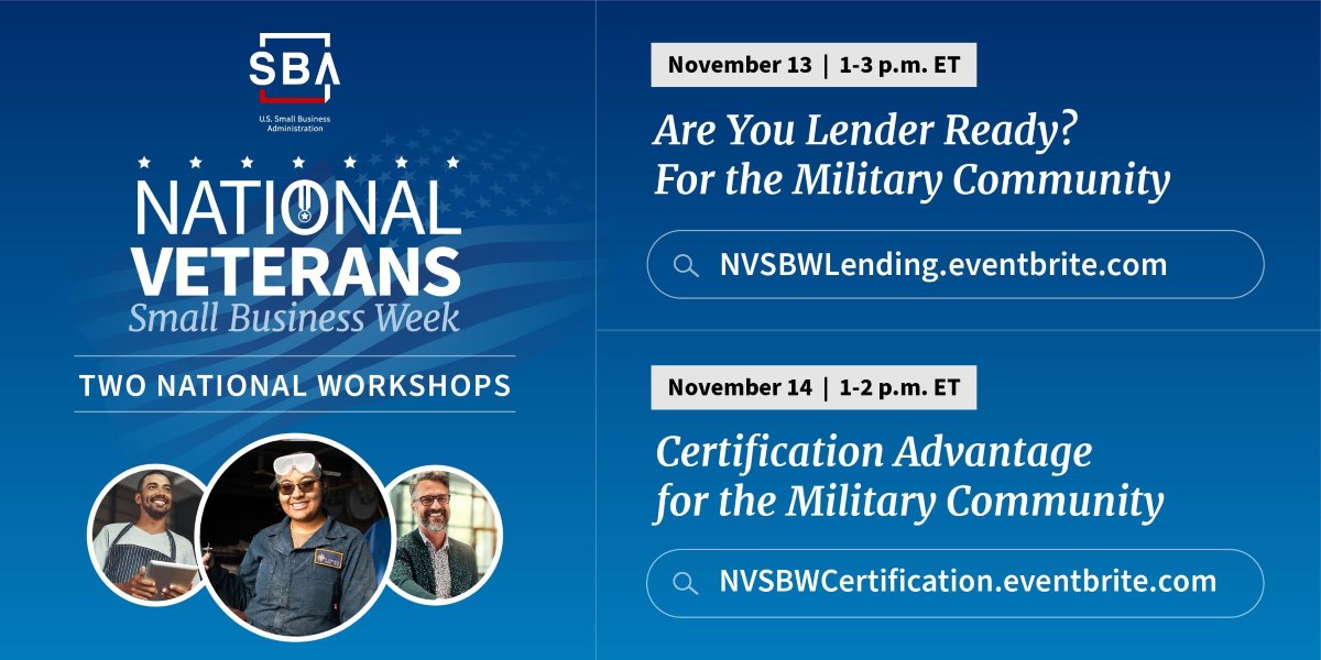 VCP_LLC's tweet photo. This National Veterans Small Business Week, Visionary joins the #SBA in honoring #Veteran entrepreneurs for creating jobs that strengthen our national workforce and addressing critical gaps in underserved markets https://t.co/sMoli5REdF
#VetBiz #NVSBW #Veteranowned #smallbusiness https://t.co/O2oeIl6F1u