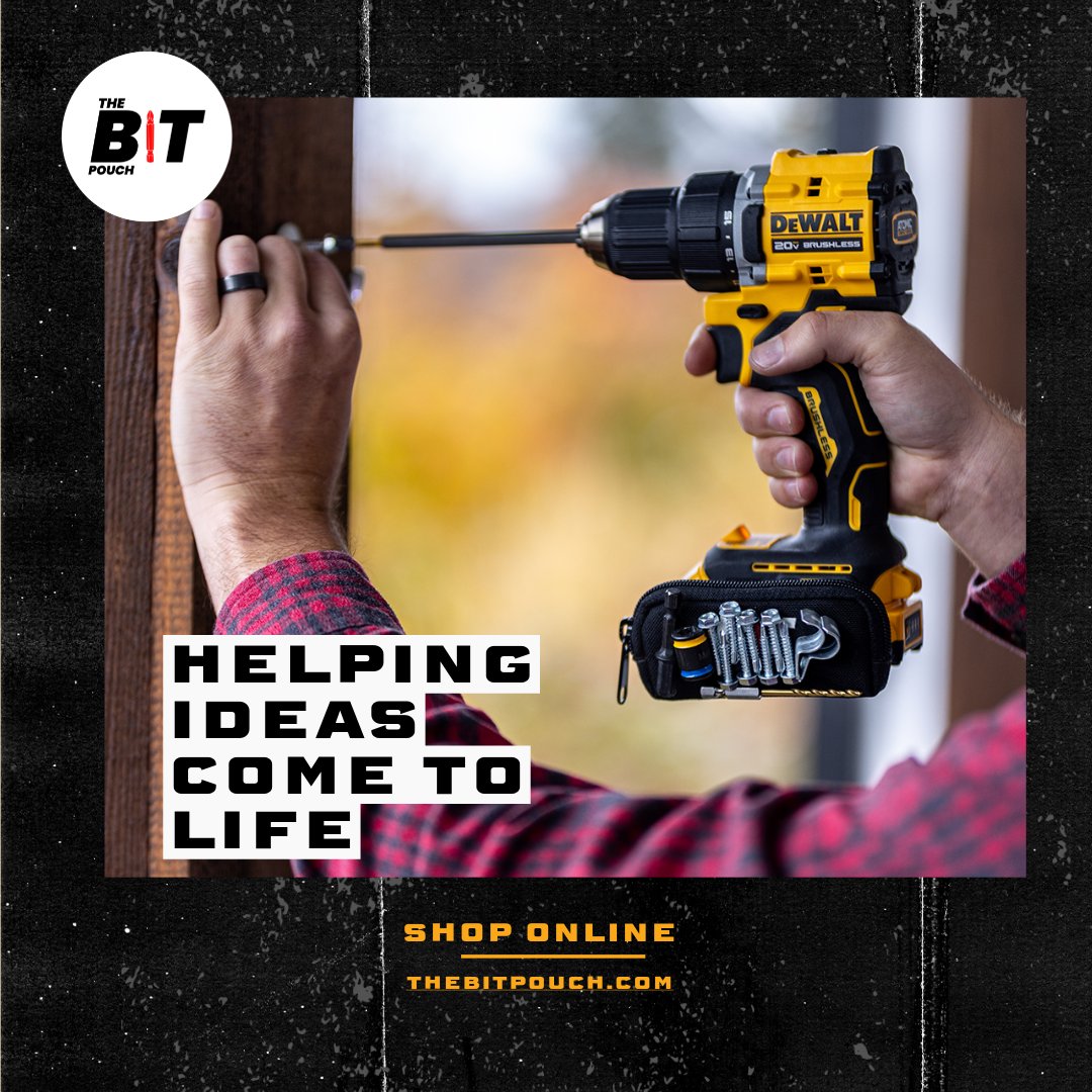 Stay Organized with The Bit Pouch!

Introducing our Magnetic Bit &amp; Screw Holder for your cordless tools! Keep your screws and bits organized and within reach. No more searching the room for where you set that last damn screw or bit.

#DIYtools #cordlesstools #Magnetic #tools