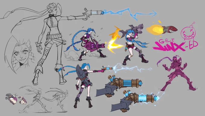 More 2XKO Jinx Concept Art by   