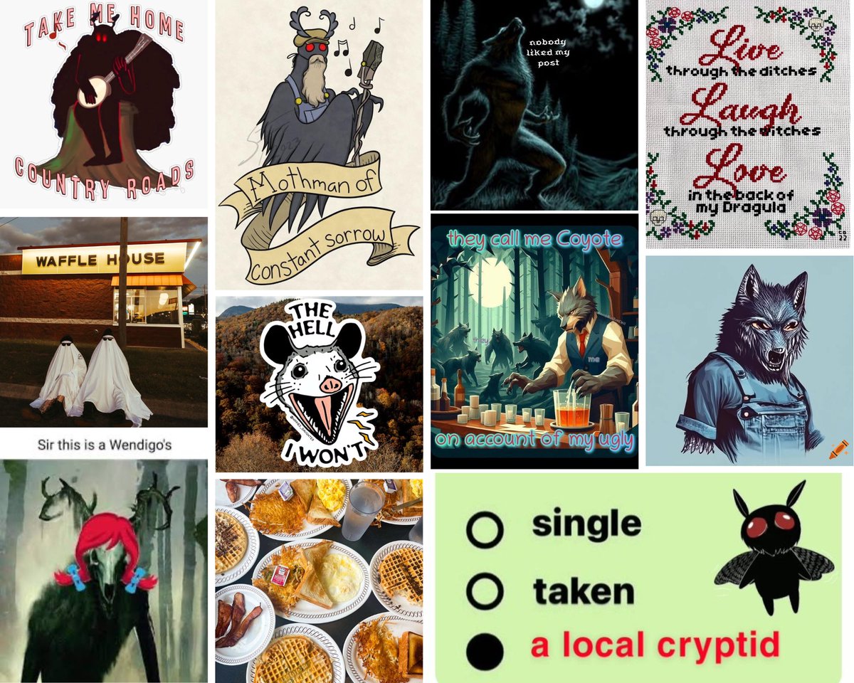 My Appalachian Gothic horror, WEREWOLVES OF WAFFLE HOUSE, is plum wild. Honk if you ❤️ West Virginia cryptids. #UnhingedPit #Q #H