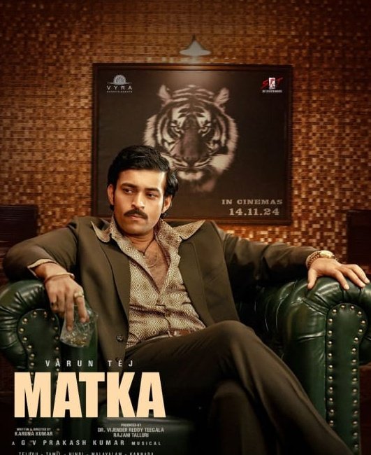 LeelaYuvasena's tweet photo. MATKA releasing just watch and enjoy ✌️✌️
#Matka
#matkatrailer #MATKAonNOV14th #Matkarelease
#VarunTej https://t.co/3GBBAq3u3j