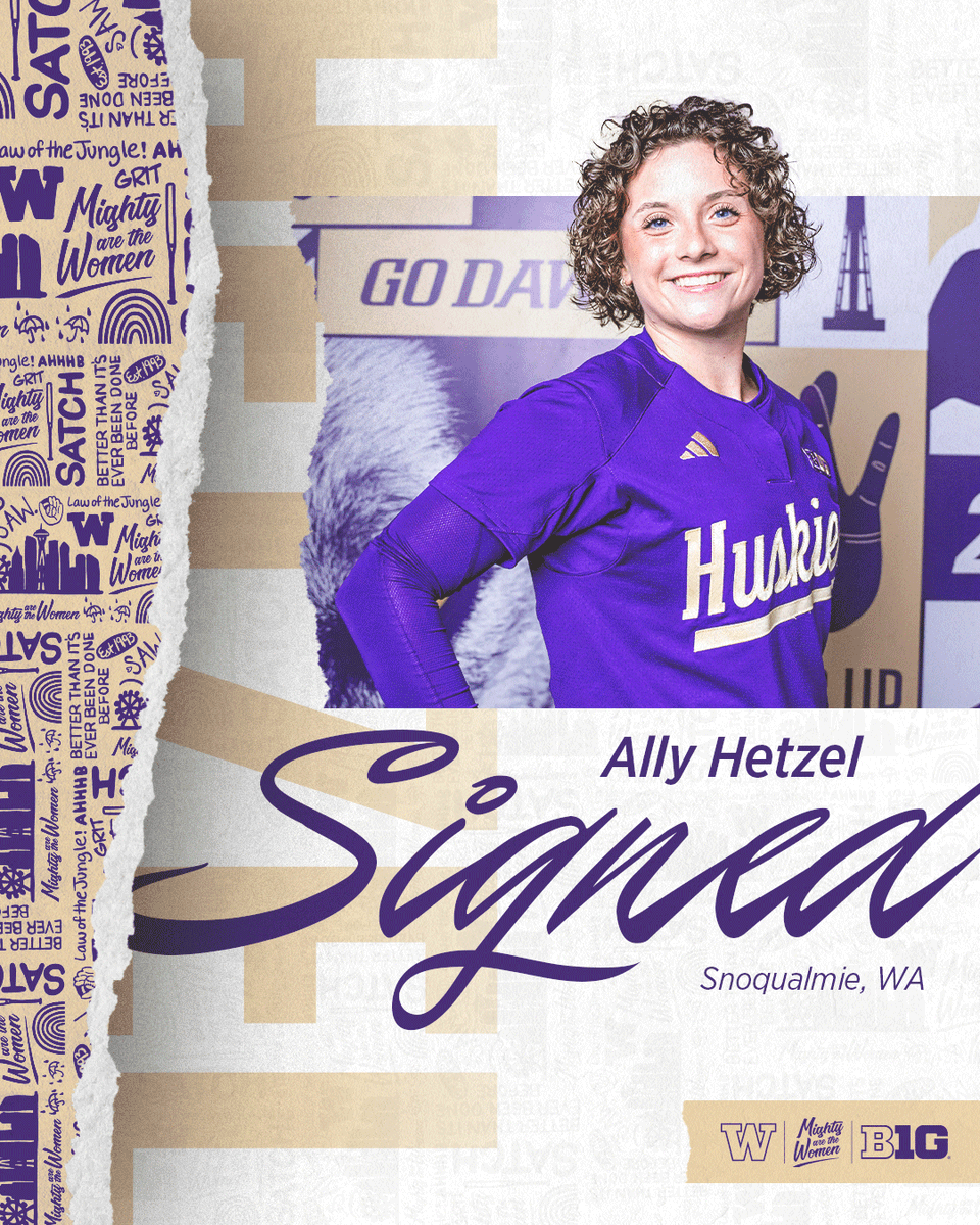 UWSoftball's tweet photo. Welcome to Husky Nation, Ally!

✍️ Ally Hetzel
🥎 C/UTL
📍 Snoqualmie, Wash.
🏫 Mount Si High School

#MightyAreTheWomen https://t.co/vhX5qrMAbr