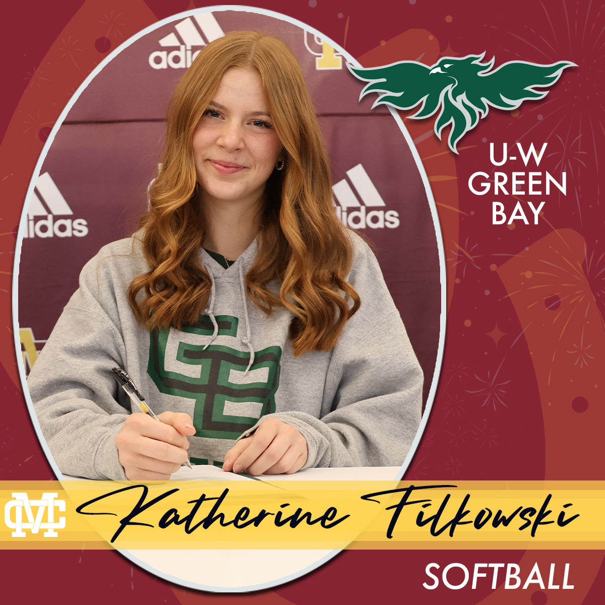 MontiniCatholic's tweet photo. Congratulations, Kat! @montinisoftball @GBPhoenixSB https://t.co/jw8BnsBn5h