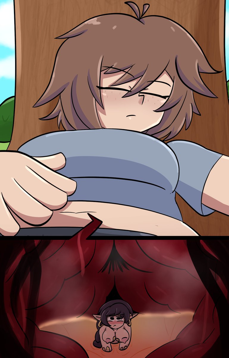 comm from on kinky's oc <a href="/Oceannean/">Ocean</a> sleeping with <a href="/Cali_Vore/">Cali</a> stewing away in her belly~
#sizetwitter #giantess #kinkyoc