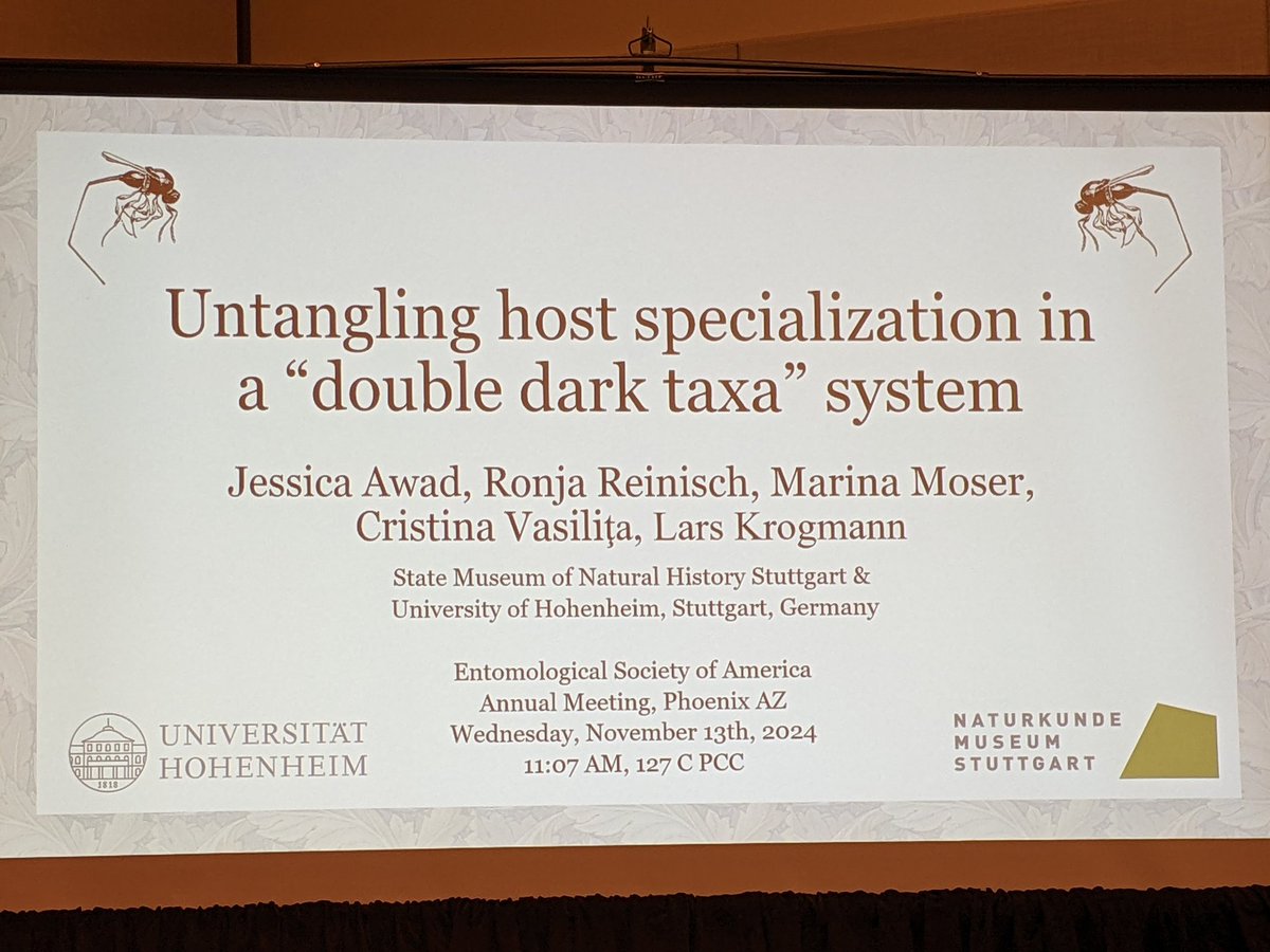 Our next talk is by <a href="/parasitoidrex/">Jessica Awad</a> on Platygastrid parasitoids of cecidomyiids