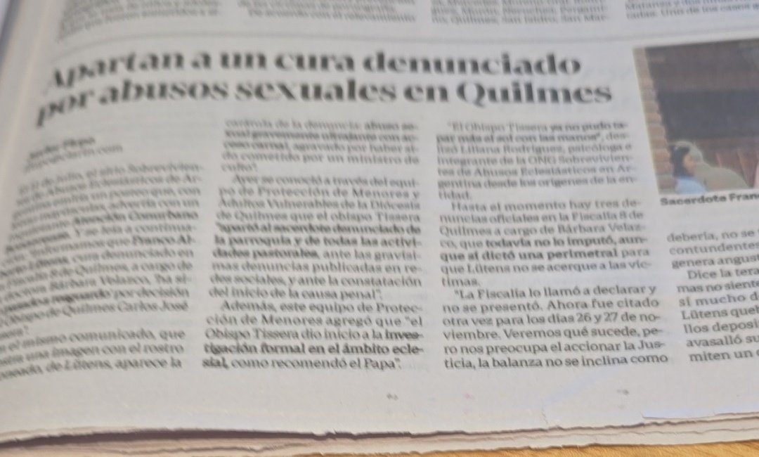 Ah
La secta vinculada con la pedofilia 
Tienen fijación con el sexo. Juran castidad pero lo practican de modo perverso. La violación es otra de sus "santas" actividades 
<a href="/EpiscopadoArg/">Conferencia Episcopal Argentina</a> 
<a href="/Pontifex_es/">Papa León XIV</a>