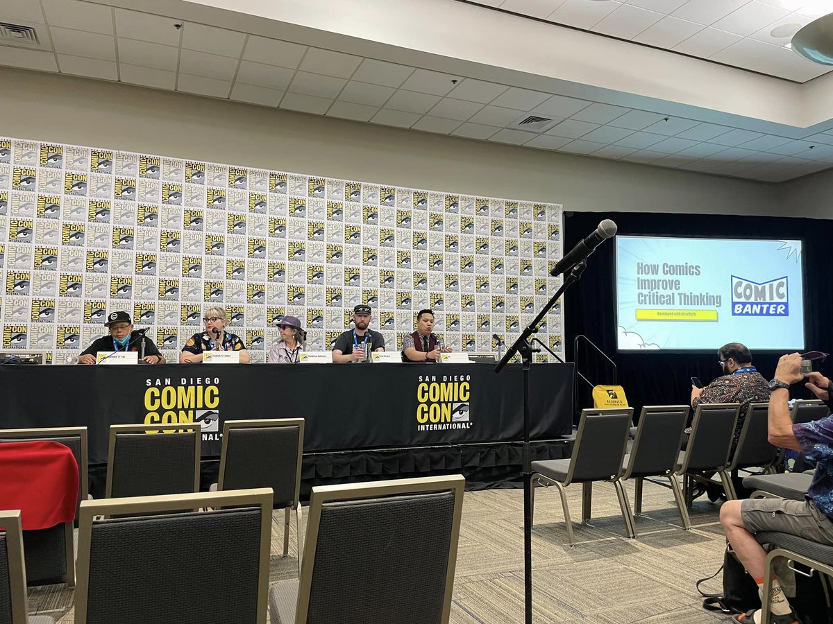 UCIEducation's tweet image. Recent #UCIEducation MAT graduate Dave Winnick ‘24 served as a panelist at San Diego Comic-Con over the summer! His presentation drew from his MAT inquiry titled "Reading can be a Monster: Using Graphic Literature to Drive Textual Understanding."
Read ⬇️:
education.uci.edu/winnick_comic_…