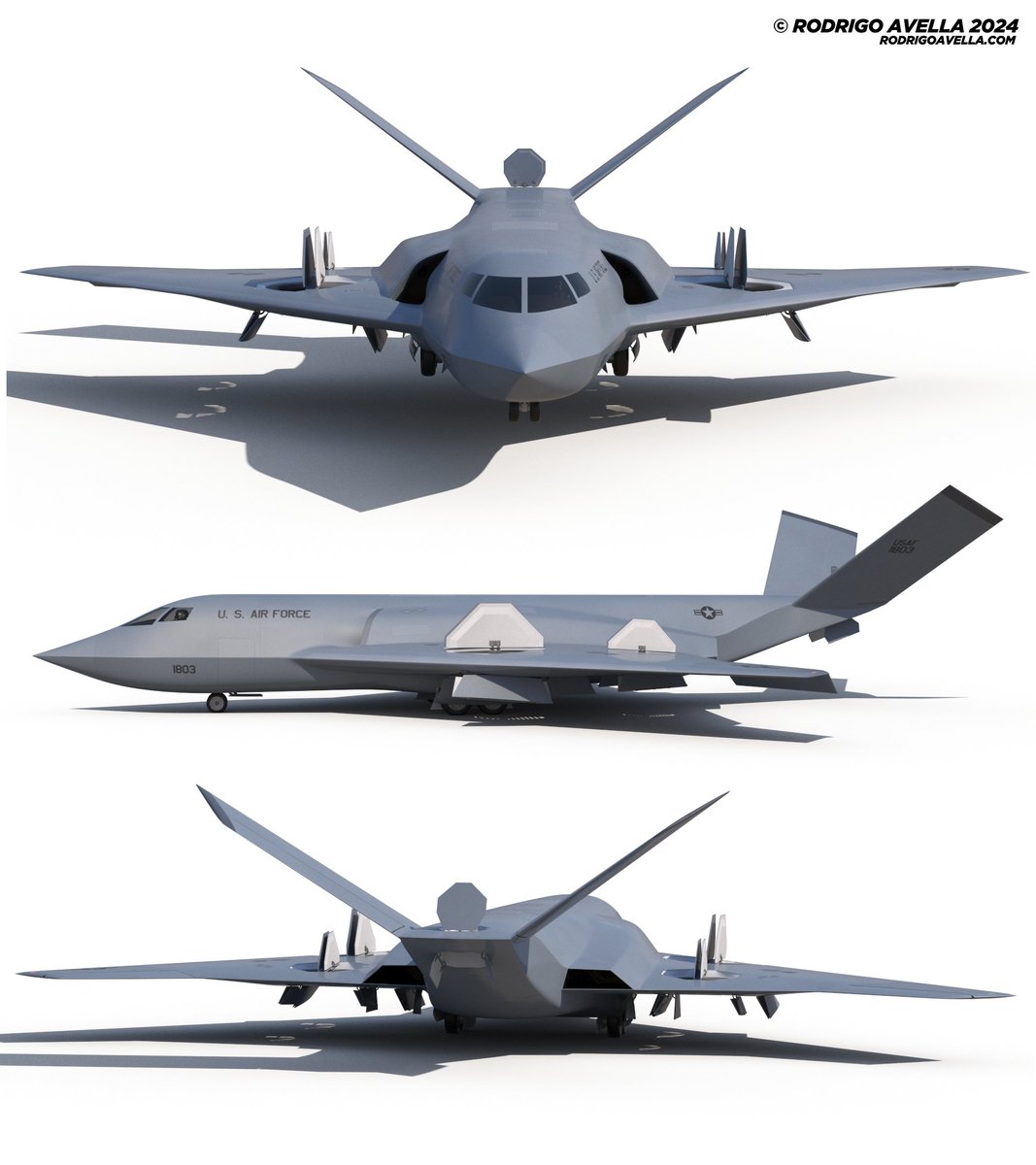 rodrigoavella's tweet photo. VTOL Stealth Transport
Stealth high-speed vertical take-off and landing aircraft concept, for special operations transport.
https://t.co/wVwLpBMhZ4
#specialforces #vtol #vtolaircraft #stealth #concept #conceptaircraft #military #usa #usaf #navy #fighter #fighterjet #jet https://t.co/GQpeKIjHJ6