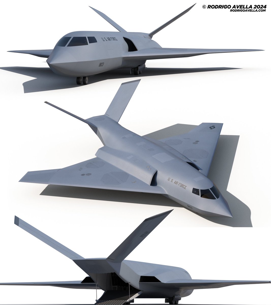 rodrigoavella's tweet photo. VTOL Stealth Transport
Stealth high-speed vertical take-off and landing aircraft concept, for special operations transport.
https://t.co/wVwLpBMhZ4
#specialforces #vtol #vtolaircraft #stealth #concept #conceptaircraft #military #usa #usaf #navy #fighter #fighterjet #jet https://t.co/GQpeKIjHJ6