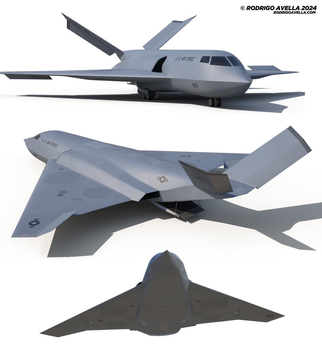 rodrigoavella's tweet photo. VTOL Stealth Transport
Stealth high-speed vertical take-off and landing aircraft concept, for special operations transport.
https://t.co/wVwLpBMhZ4
#specialforces #vtol #vtolaircraft #stealth #concept #conceptaircraft #military #usa #usaf #navy #fighter #fighterjet #jet https://t.co/GQpeKIjHJ6