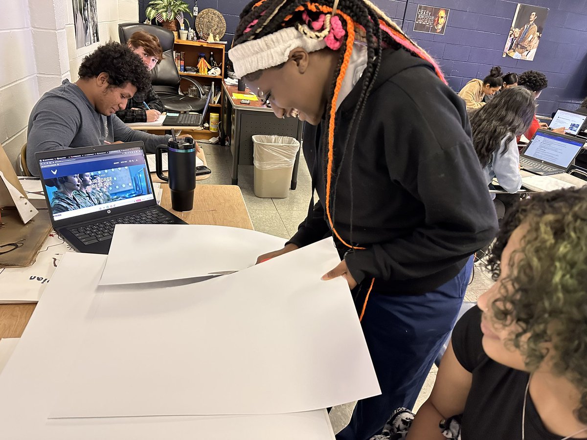 Devem's tweet photo. The history of the disability rights movement is inseparable from the civil rights movement, both of which strive for equality, justice, and inclusion!  Students today are researching these defining movements in America History!  @PamPackWHS  @BeaufortCoSchNC #backintheclassroom https://t.co/copbWLWW84