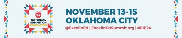 tedjfeeney's tweet photo. Looking forward to Opening Keynote with @JebBush @SecJennerIN as they discuss key education trends throughout the US.
#EIE24
#PolicyChangesLives
#GoBig
#BeBold https://t.co/oXbXGJVsrU