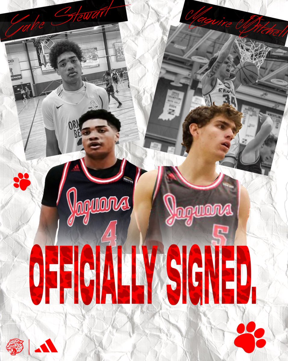 OFFICIAL✍️

Join us in welcoming Gabe Stewart (<a href="/GabeSt3wart/">Gabe Stewart</a>) &amp; Maguire Mitchell (<a href="/MaguireMitchel3/">Maguire Mitchell</a>) to the program‼️

Lets Go Jags🫡