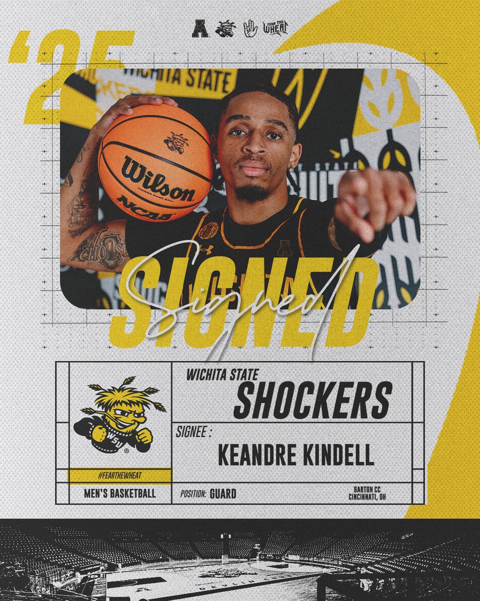 The Next Episode.

Dre helped <a href="/BartonHoops/">Barton Men’s Basketball</a> to a 2024 National Championship and will bring that experience to our backcourt.

<a href="/DreKindell/">Dre Kindell</a> is officially a Shocker ✍️