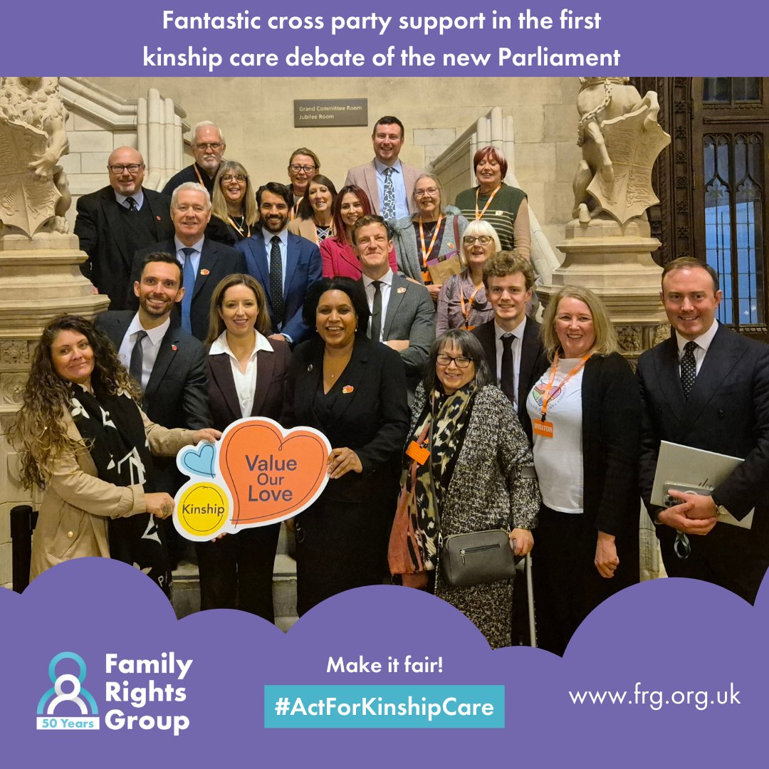 Fantastic to see the strength of cross party support for kinship care in the first debate of the new Parliament! 

Thank you to over 20 MPs for supporting and advocating for better practical, emotional &amp; financial support for children and families. 

#ActForKinshipCare