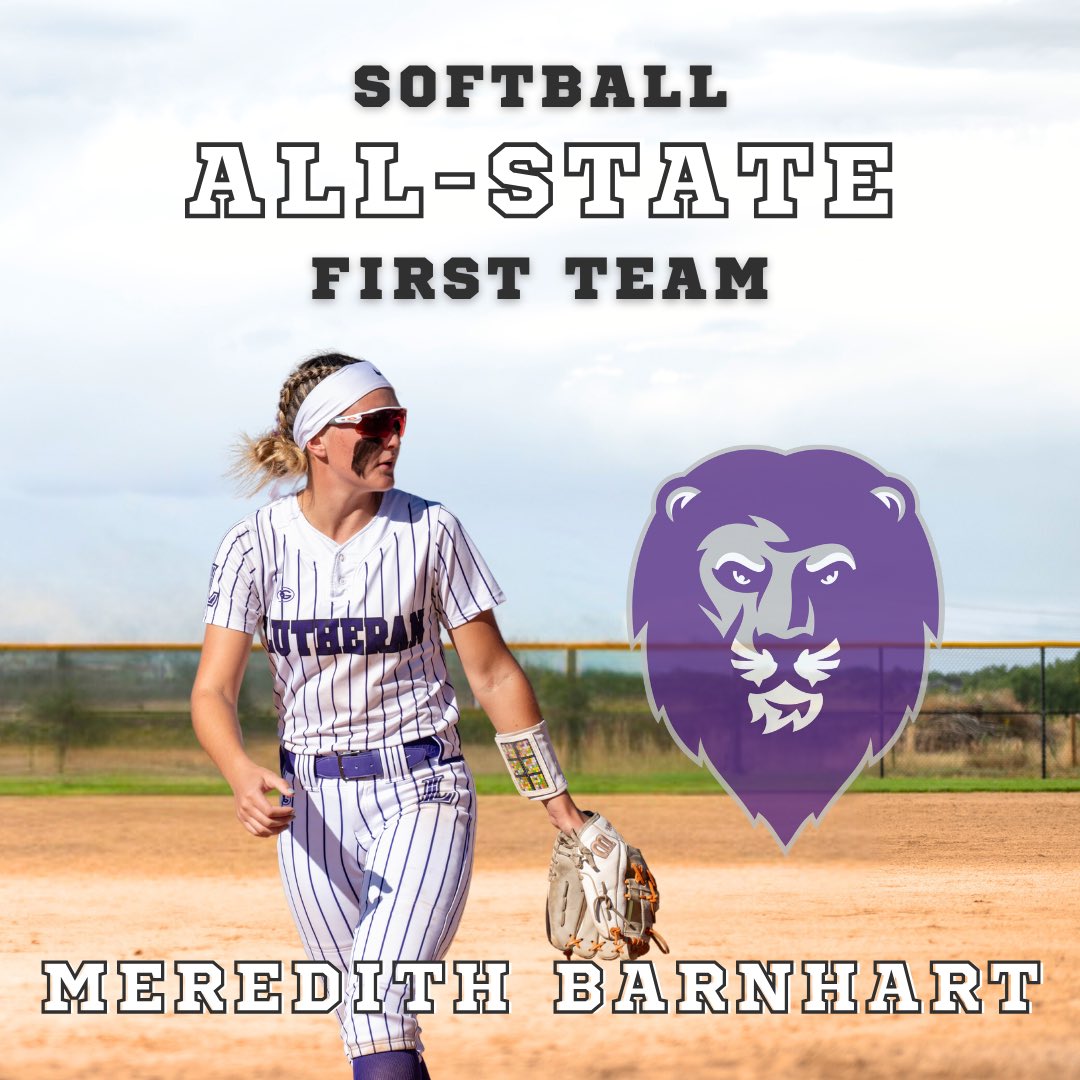 🥎 Congratulations to Meredith Barnhart on earning First Team ALL-STATE honors! Go Lions!