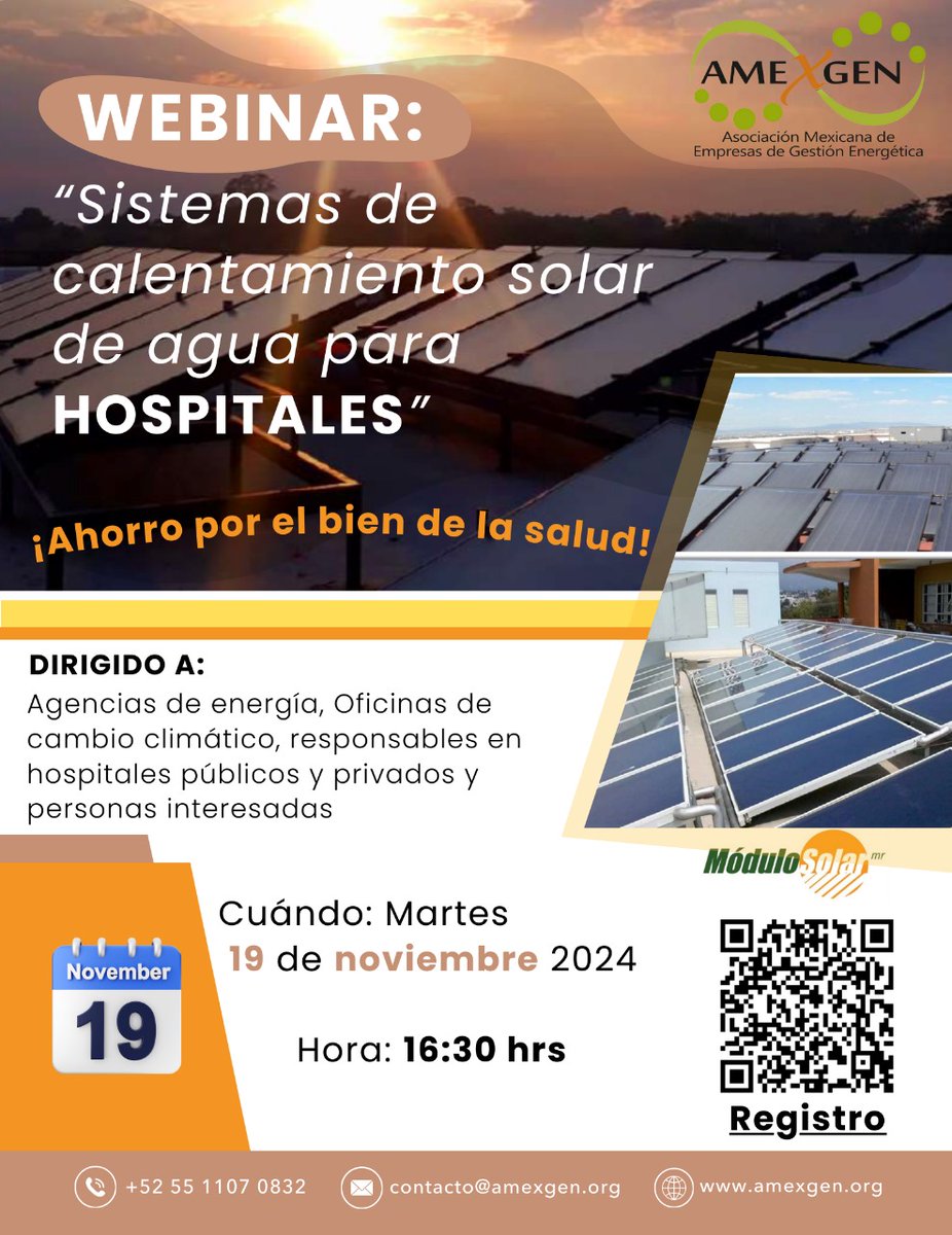 Daniel García (@danugarcia) on Twitter photo Inscríbete al webinar sobre descarbonización en el sector salud. Organizado por <a href="/Amexgen_info/">AMEXGEN</a> y <a href="/Modulo_Solar/">Modulo Solar</a>
form.jotform.com/243017343764859
<a href="/anes_oficial/">ANES</a> <a href="/matters_mx/">Marisol Oropeza</a> Inscríbete al webinar sobre descarbonización en el sector salud. Organizado por <a href="/Amexgen_info/">AMEXGEN</a> y <a href="/Modulo_Solar/">Modulo Solar</a>
form.jotform.com/243017343764859
<a href="/anes_oficial/">ANES</a> <a href="/matters_mx/">Marisol Oropeza</a>