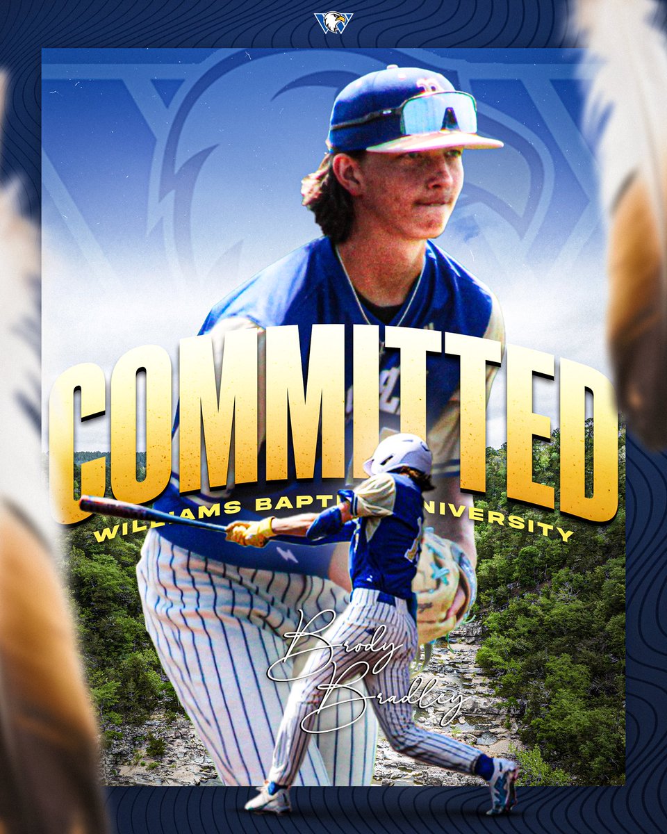 Brody Bradley (@brodybradley15) on Twitter photo Thrilled to commit to Williams Baptist University to continue my education and baseball career! Grateful for the chance to grow in faith and skill with a program that puts God first. Thanks to my family, coaches, and supporters. Go Eagles!
<a href="/CoachStone09/">Josh Stone</a> Thrilled to commit to Williams Baptist University to continue my education and baseball career! Grateful for the chance to grow in faith and skill with a program that puts God first. Thanks to my family, coaches, and supporters. Go Eagles!
<a href="/CoachStone09/">Josh Stone</a>