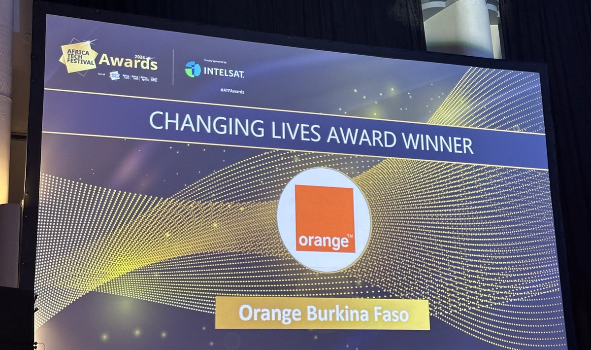 Néné Satourou Maïga (@nene_maiga) on Twitter photo Congrats <a href="/OrangeBurkina/">Orange Burkina Faso</a> !!! Taking home the changing lives award 🏆🏆 <a href="/orangeafrica/">Orange Africa & Middle East</a> #AfricaTechFestival2024 Congrats <a href="/OrangeBurkina/">Orange Burkina Faso</a> !!! Taking home the changing lives award 🏆🏆 <a href="/orangeafrica/">Orange Africa & Middle East</a> #AfricaTechFestival2024