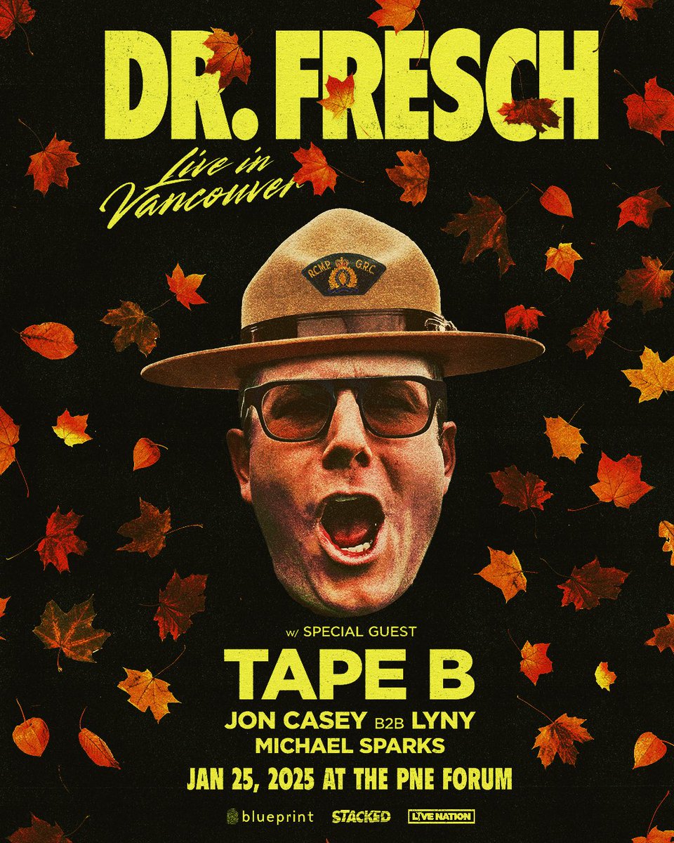 VANCOUVER! My biggest Canadian show ever is goin down at The PNE Forum on Jan 25 with Tape B, Jon Casey B2B LYNY, Michael Sparks and Adame Twins! GRAB PRESALE IN MY BIO LFG 🇨🇦🍁