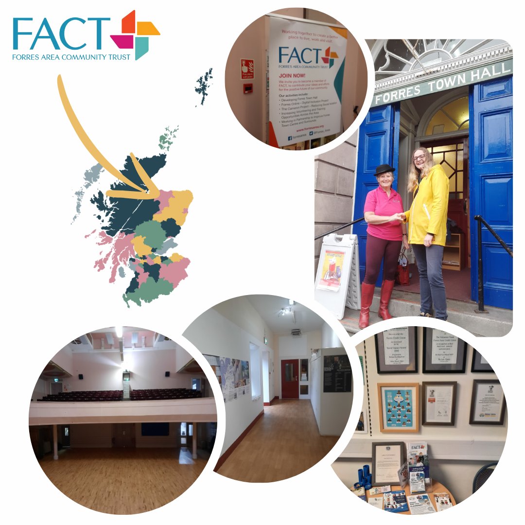 We would like to thank Michelle &amp; Lorna from <a href="/Forres_Area/">FACT</a> for meeting with us a few days ago!

We visited the Forres Town Hall, which was busy with activities like a pantry &amp; coffee morning!

#forres #moray #townhall #developmenttrust #communitytrust