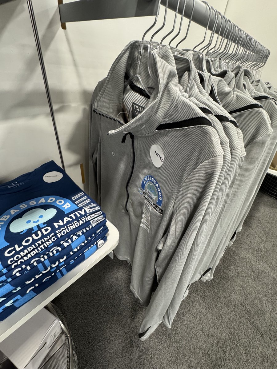 To all ambassadors at #KubeCon: be sure to swing by the Corner Store in the Solutions Pavilion and check out exclusive Ambassador merch. 

If you haven't yet, use your ambassador code. 😎