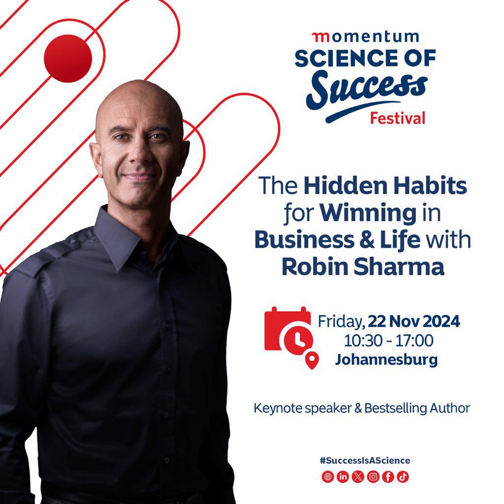 Tumi_Roch's tweet image. One thing that I have learned is that success does not happen by accident, it is an intentional act.🤞🏽@Momentum_za continues to teach this to us and will do so again at the Momentum Science of Success Festival on the 22nd of Nov🥺❤️#SuccessIsAScience 

us02web.zoom.us/webinar/regist…