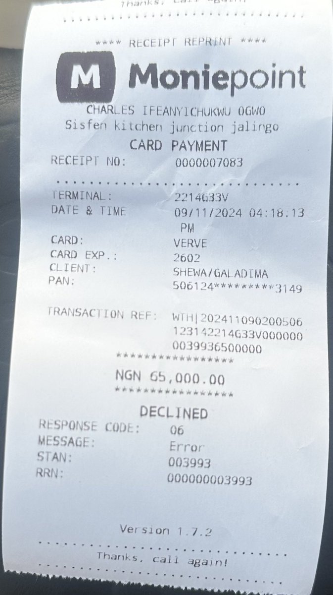 amosgaladima's tweet photo. @OPay_NG @moniepointng how can I get my money back https://t.co/3rcQJWHpAi