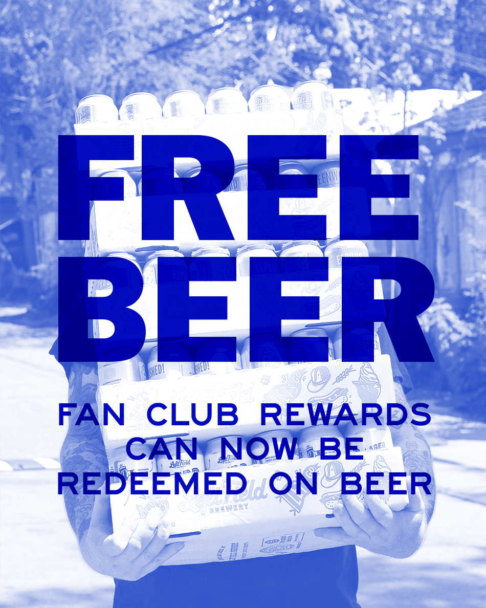 LFBrewery's tweet photo. 📣 FREE BEER 📣 Fan Club Rewards can now be redeemed on beer!⁠
⁠
Earn AND redeem rewards on beer-to-go, beer-to-stay, food, apparel and more! Visit us in-store at either location to sign up and start collecting those sweet points, or redeem your existing rewards! https://t.co/pI0jmbx9Gq