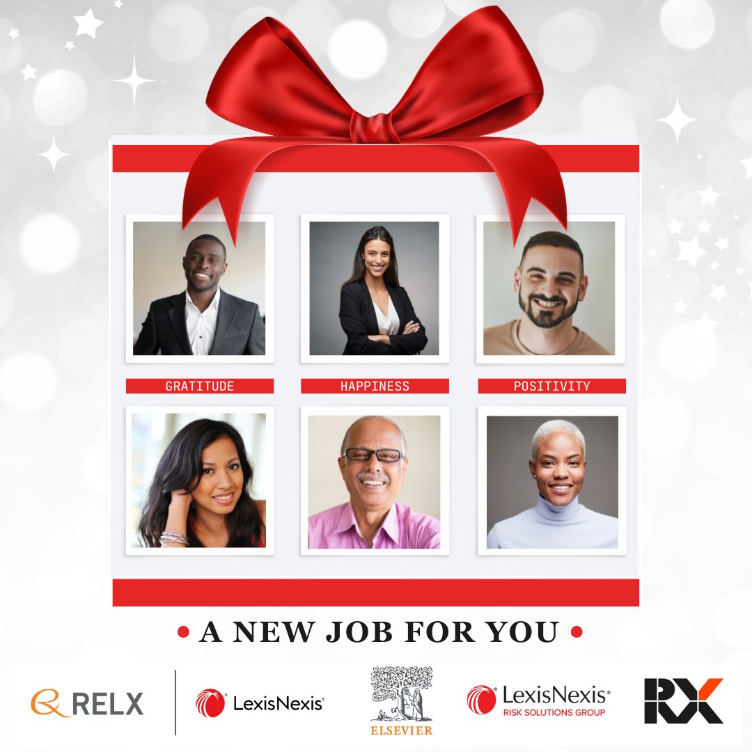 Give yourself the gift of a new career this holiday season! 🎁

At RELX, we're looking for passionate professionals to join our team. Your new job could be the perfect holiday present to yourself!

relx.com/careers/join-us

#NewYearNewCareer #RELXJobs #HolidayHiring