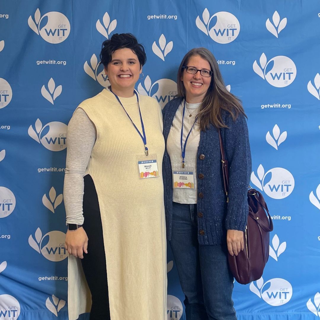Brailee Begley and Jessica Saunders represented us this week at Cincinnati WITCON 2024, an event dedicated to supporting women and non-gender-conforming individuals working in tech! ✨💻🌐
 
#WITCON2024 #Cincinnati #WomenInTech #CollabHERate