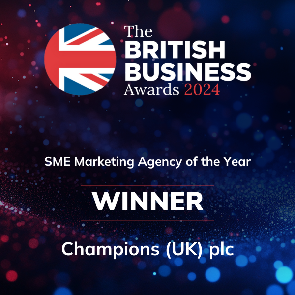 smallbusinessuk's tweet photo. Our next award for the 2024 British Business Awards is: SME Marketing Agency of the Year

And the winner is: Champions UK plc

CONGRATULATIONS 👏👏👏
#BritishBusinessAwards #BBA2024 https://t.co/OQPlxJ1XKm