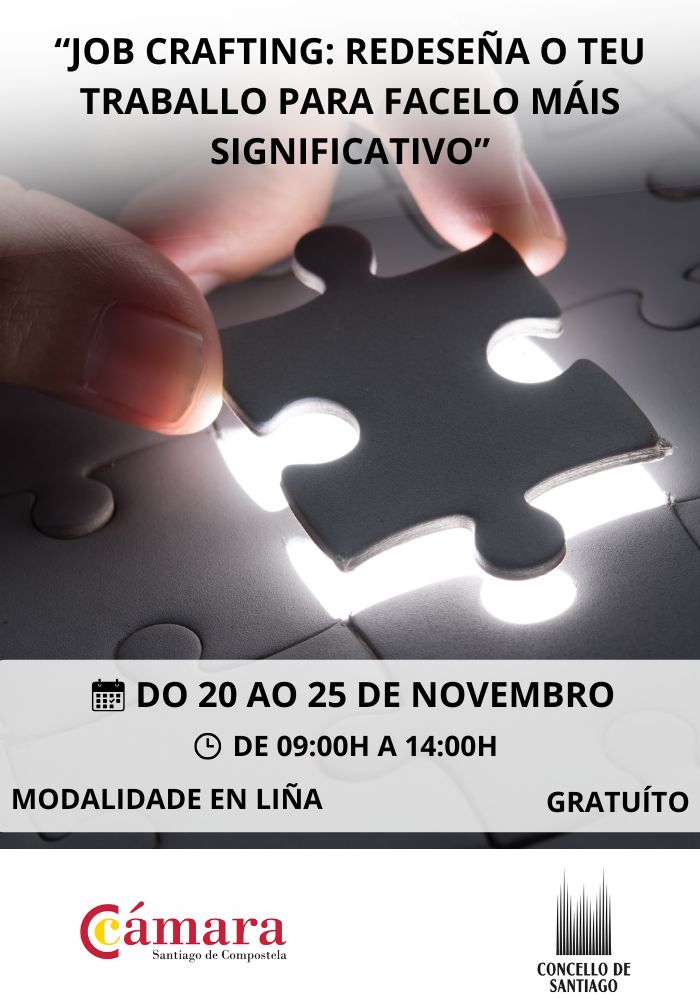 CamaraCompostela (@ccompostela) on Twitter photo JOB CRAFTING: REDESEÑA O TEU TRABALLO PARA FACELO MÁIS SIGNIFICATIVO.
📌 Modalidade EN LIÑA💰 GRATUÍTO
Inscricións ⬇
camaracompostela.com/gl/evento/job-…
Formación organizada en colaboración co <a href="/PazodeRaxoi/">Concello de Santiago</a> través de <a href="/TalentiaSummit/">Talentia Summit</a> JOB CRAFTING: REDESEÑA O TEU TRABALLO PARA FACELO MÁIS SIGNIFICATIVO.
📌 Modalidade EN LIÑA💰 GRATUÍTO
Inscricións ⬇
camaracompostela.com/gl/evento/job-…
Formación organizada en colaboración co <a href="/PazodeRaxoi/">Concello de Santiago</a> través de <a href="/TalentiaSummit/">Talentia Summit</a>
