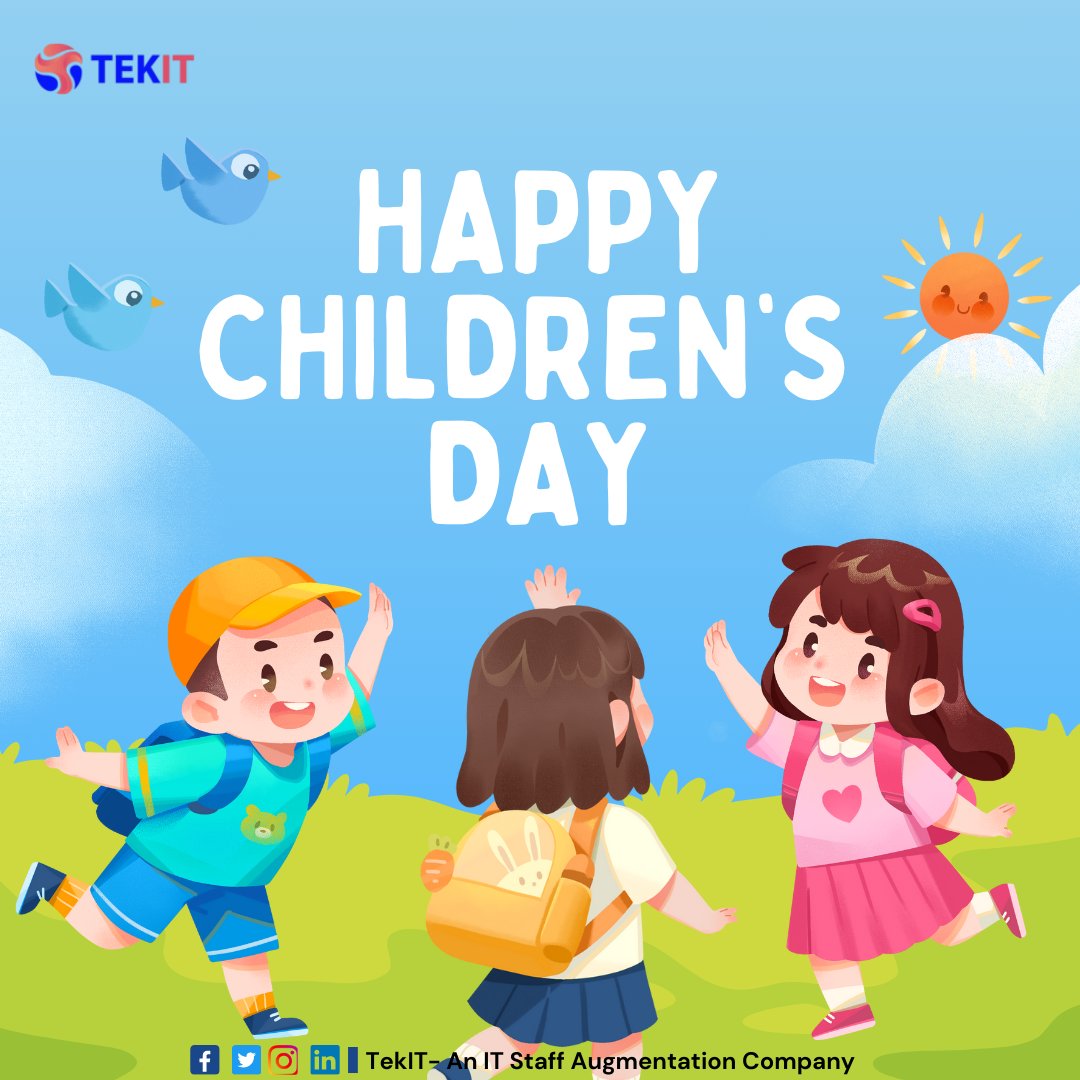 tekitsoftwares's tweet photo. 🌟 Happy Children's Day! 🌟

Today, we celebrate the joy, innocence, and boundless curiosity that children bring to our lives. 

Let’s create a world where every child’s potential can bloom! 🌍🌈

#HappyChildrensDay #Innocence #FutureOfTomorrow #CelebrateChildhood https://t.co/oYz3ufC0Yn