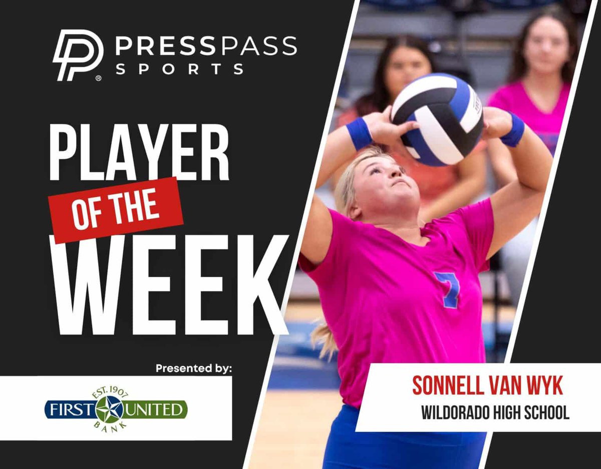 PressPassSports's tweet photo. Congratulations to the @FUBTexas Athletes of the Week  - Slade Russell of @WPlainsFB and Sonnell Van Wyk of Wildorado 🏐 ..  #txhsxc #txhsfb. Thanks to @FUBTexas and @Sutton1Stuart for making this possible.
🔗 https://t.co/EHBCCsSG55 https://t.co/CPErxieCnP