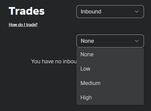 Roblox has introduced a Trade Quality Filter on the Trades page, allowing users to sort trades based on their quality.

It’s likely that this feature categorizes trades similarly to the Trade Quality Filter setting available on the Settings page.