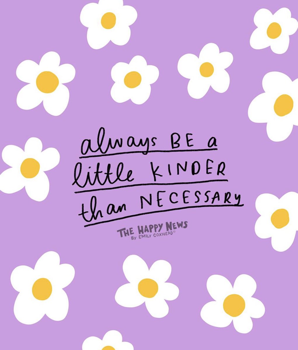 Action for Happiness (@actionhappiness) on Twitter photo Always be a little kinder than necessary
Image: <a href="/HappyNewspaper_/">The Happy Newspaper</a> <a href="/emilycoxhead/">Emily Coxhead</a> #WorldKindnessDay2024 #WorldKindnessDay Always be a little kinder than necessary
Image: <a href="/HappyNewspaper_/">The Happy Newspaper</a> <a href="/emilycoxhead/">Emily Coxhead</a> #WorldKindnessDay2024 #WorldKindnessDay