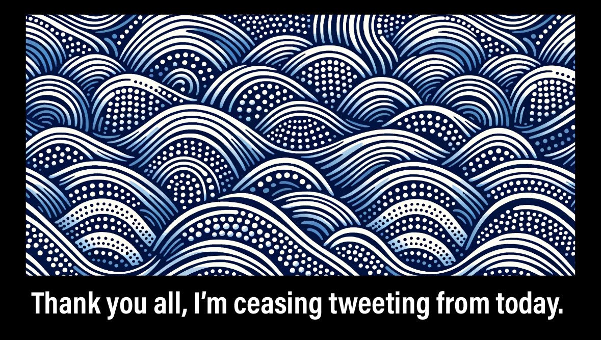 The time has come… best wishes to you.