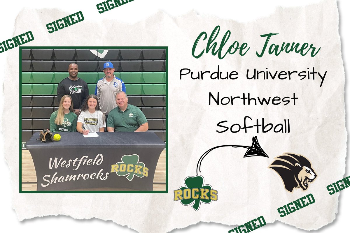 rocksathletics's tweet image. Congratulations to Chloe Tanner for signing to continue her academic and athletic career at Purdue University Northwest. ☘️🥎
