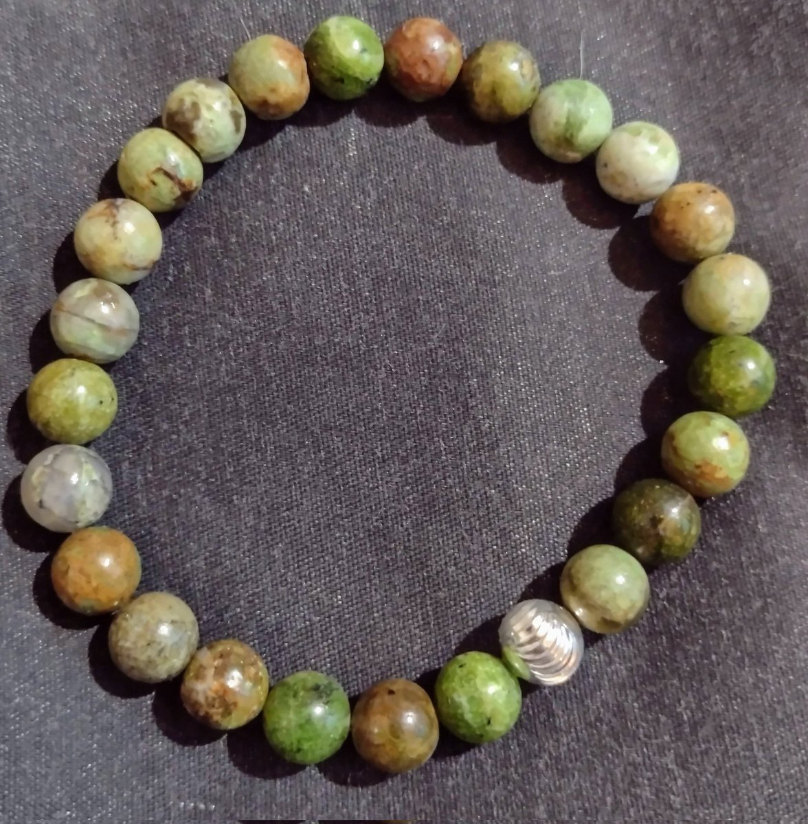 ThatFellaCrafty's tweet photo. Australian grade A++ green opal beads and one sterling silver bead to finish. Green Opal reminds us that life is beautiful and to actively, consciously notice that beauty in our everyday lives
https://t.co/mOoYY5YZSY
#AustralianOpal #GreenOpal #Opal #ShopSmall #CraftBizParty https://t.co/ASG7LZmuWv