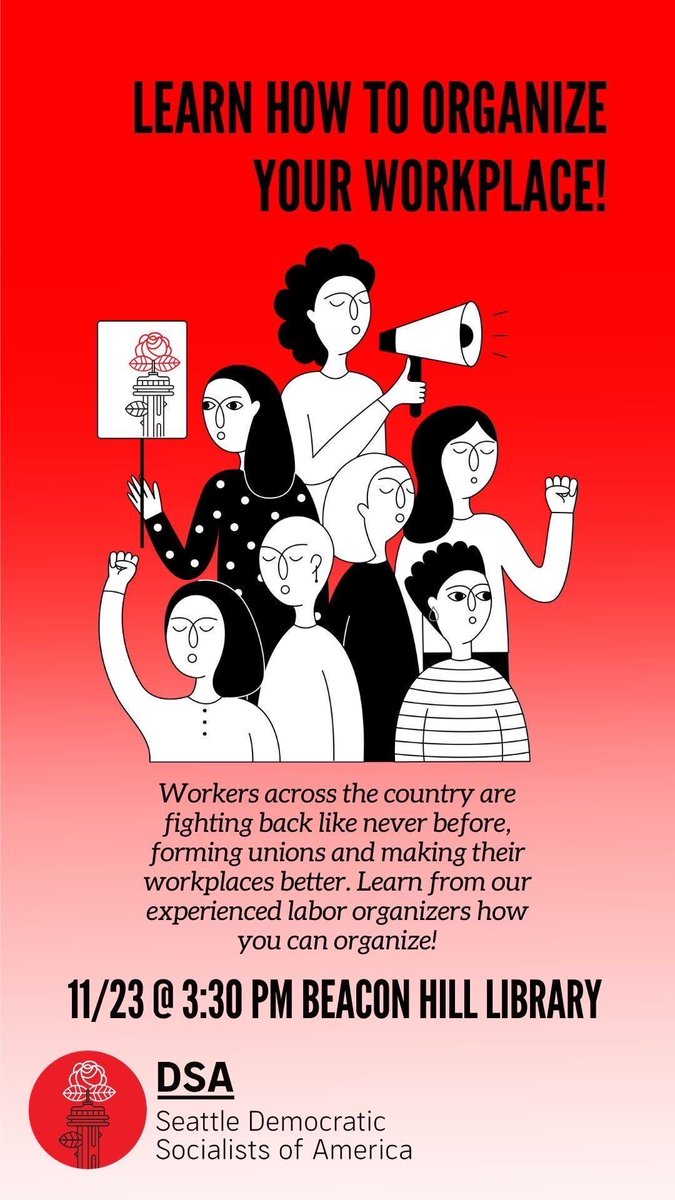 Have you ever
•Wanted more rights at work?
•Wanted to fight back against the corporate class?
•Been thinking “I need a union,” but don’t know how to make it happen?
This workshop will teach you what you need to get started at your workplace!

RSVP: actionnetwork.org/events/new-lab…