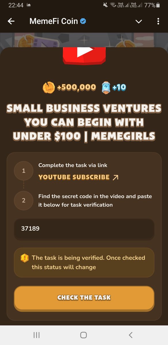 zarfishal's tweet photo. Snall Business Ventures....Memefi codes https://t.co/BUqfXiT0rK