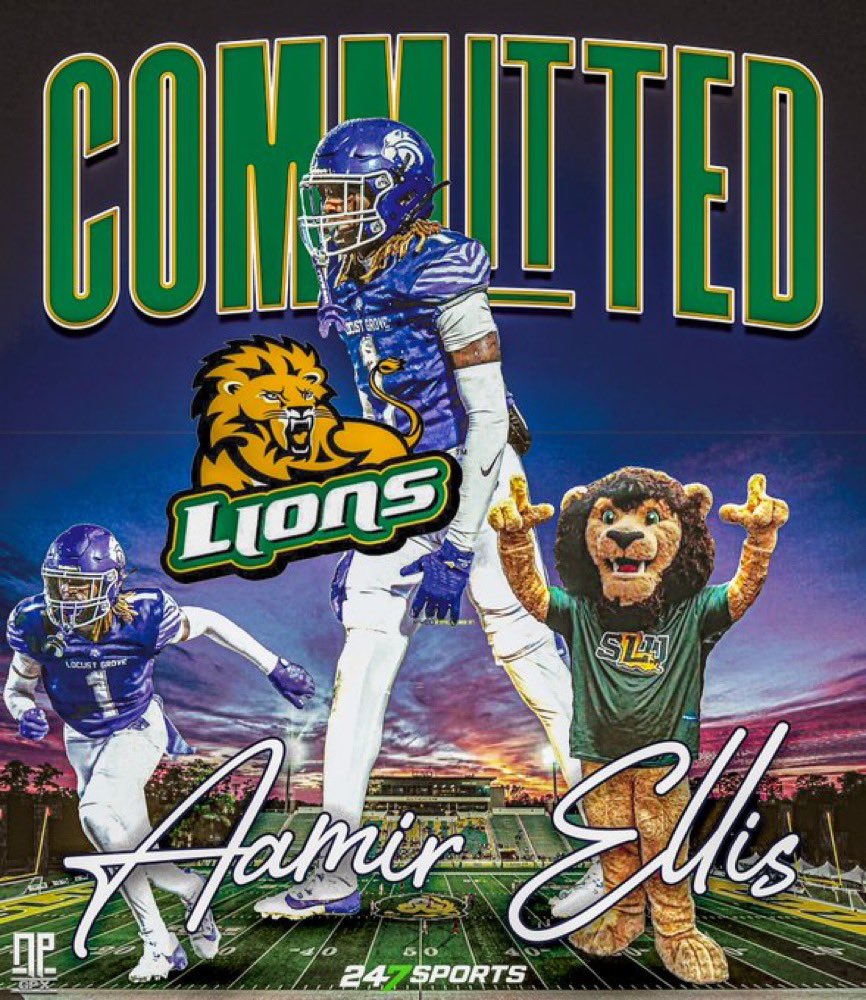 Aamir Ellis (@aamir_ellis1) on Twitter photo #AGTG I’m 1000% Committed to Southeastern Louisiana University <a href="/LionUpFootball/">Southeastern Football</a> 🏡
I Want to thank my Family, Coaches, & Teammates for believing in me! 🟢🟡 #AGTG I’m 1000% Committed to Southeastern Louisiana University <a href="/LionUpFootball/">Southeastern Football</a> 🏡
I Want to thank my Family, Coaches, & Teammates for believing in me! 🟢🟡