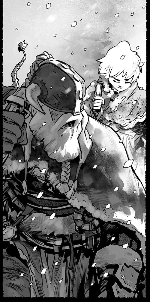 TirsoCons's tweet image. “The journey is coming to an end, boy.”

💚

Last pages done. Lot of work in my back. Many mixed feelings

#allwinter #darkknightsofsteel #dccomics