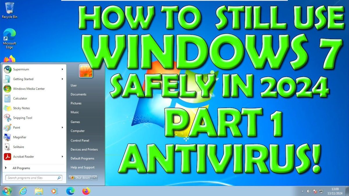 cwtek's tweet image. Still using Windows 7? Then you really need to see this video.

#windows7 

We look at what free antivirus still works with Windows 7, you will be surprised!

See the video below
youtu.be/IbrxZt9RFVU