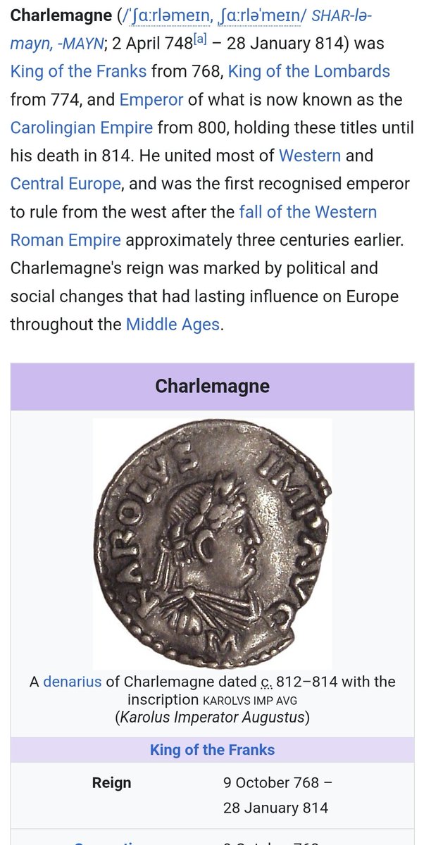 HistoryDynamic's tweet photo. Charlemagne https://t.co/hbseJaZL6n