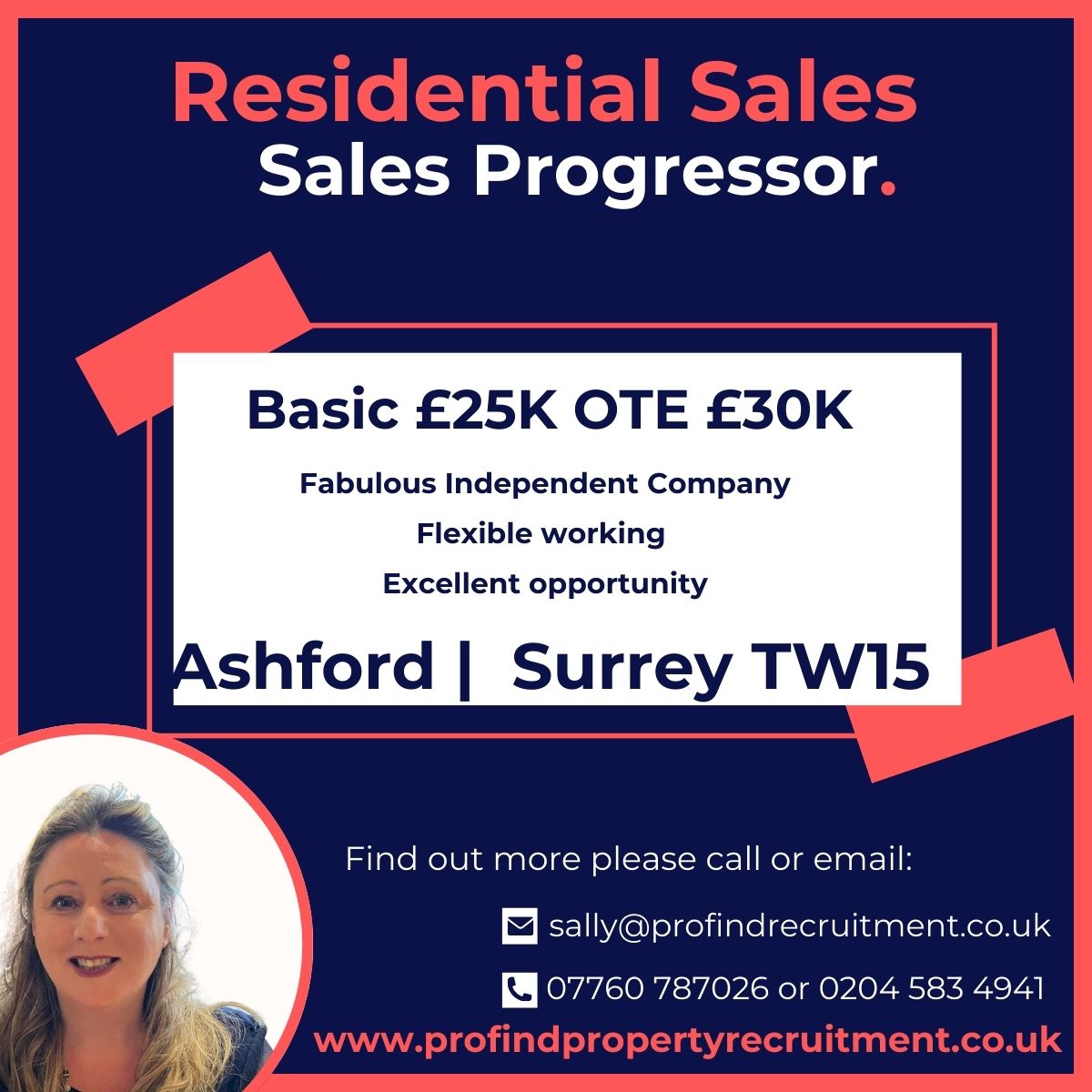 ProfindR's tweet image. 📢 Job Opportunity: Sales Progressor – Estate Agency 
Basic £25K OTE £30K
FT M-F with flexible working location

#SalesProgressor #EstateAgencyJobs #PropertyCareers #FlexibleWorking #ProFindPropertyRecruitment #ApplyNow #JobOpportunity #PropertyIndustry #SalesAdmin #Conveyancing