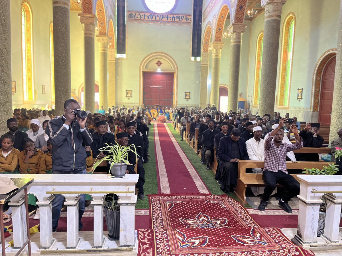 BishopDNulty's tweet photo. A powerful welcome to Adigrat on the third day of the trip with @trocaire to see projects they support  and partner, super to stay with a community who continue to show tremendous resilience, later we visited an IDP Camp for Internally Displaced People - everywhere we go these days we see the gospel lived and modelled @KANDLEi @CatholicNewsIRL