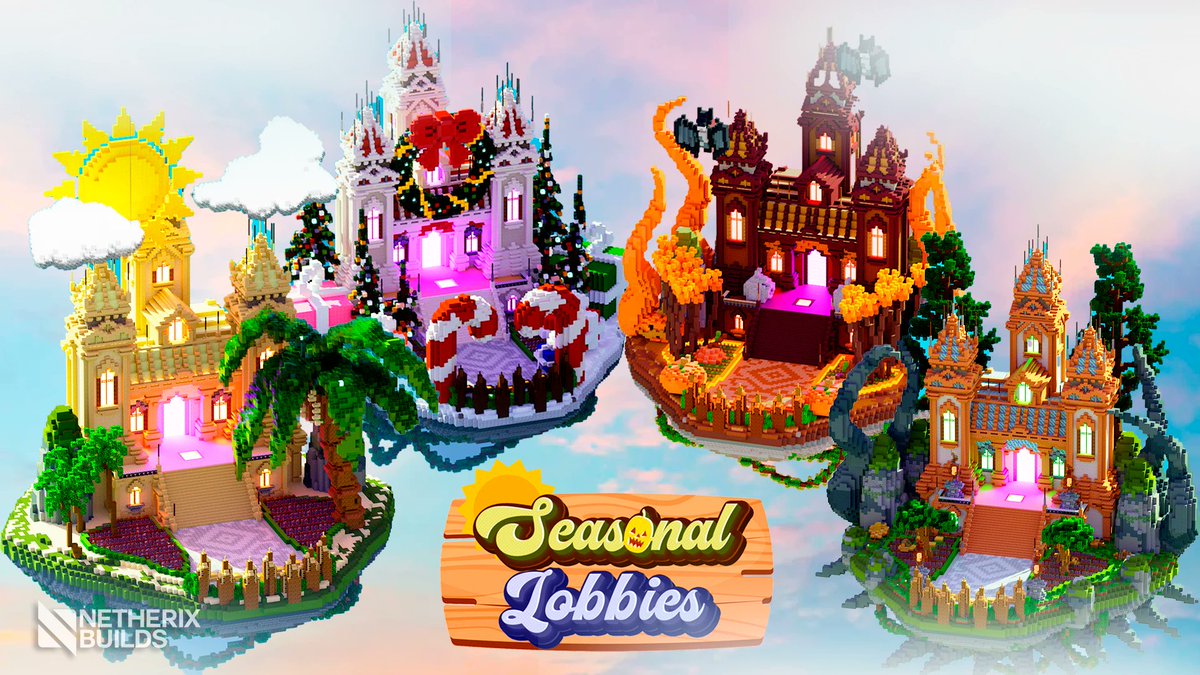 NetherixStudios's tweet image. ⛅ Seasonal Lobbies 🎃 [4 Lobbies]
👉 Grab your copy now: netherixstudios.com/store/map79/
 #Minecraftbuilds #Minecraft #art #minecraftart #Minecraftと最強の生活 #Minecraft募集 #Minecraft #Minecraft Server #PremadeBuildMinecraft #MinecraftStore