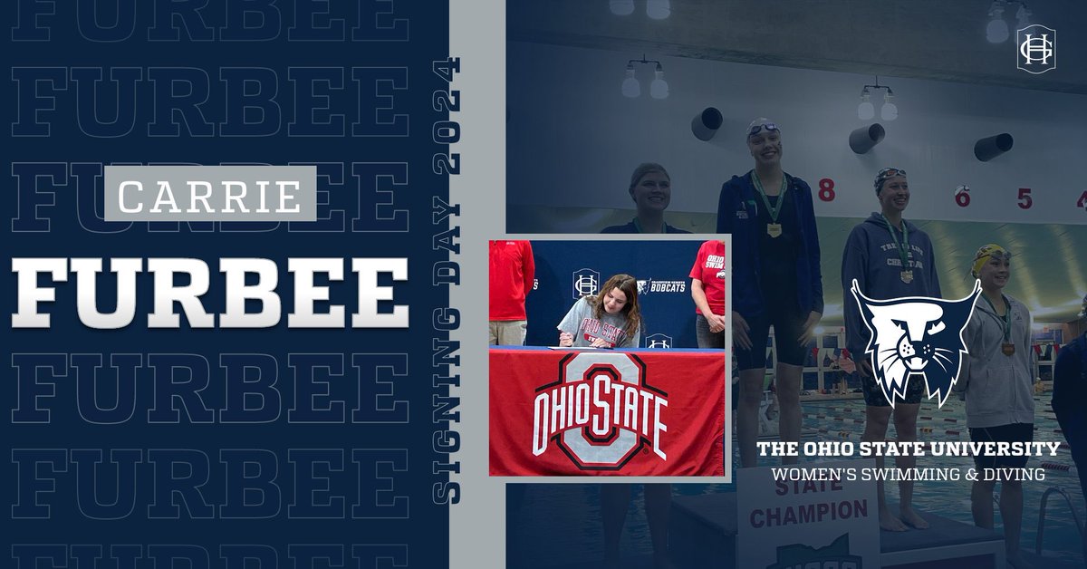 We celebrated Carrie Furbee today as she signed her National letter of Intent to Swim at The Ohio State University!! Congrats Carrie!